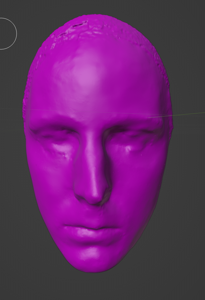 graphic of mask modeled by Jeffrey